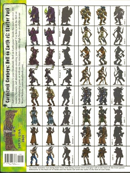 cowboys and monsters Cardstock Cowboys: Hell on Earth #1: Starter Pack
