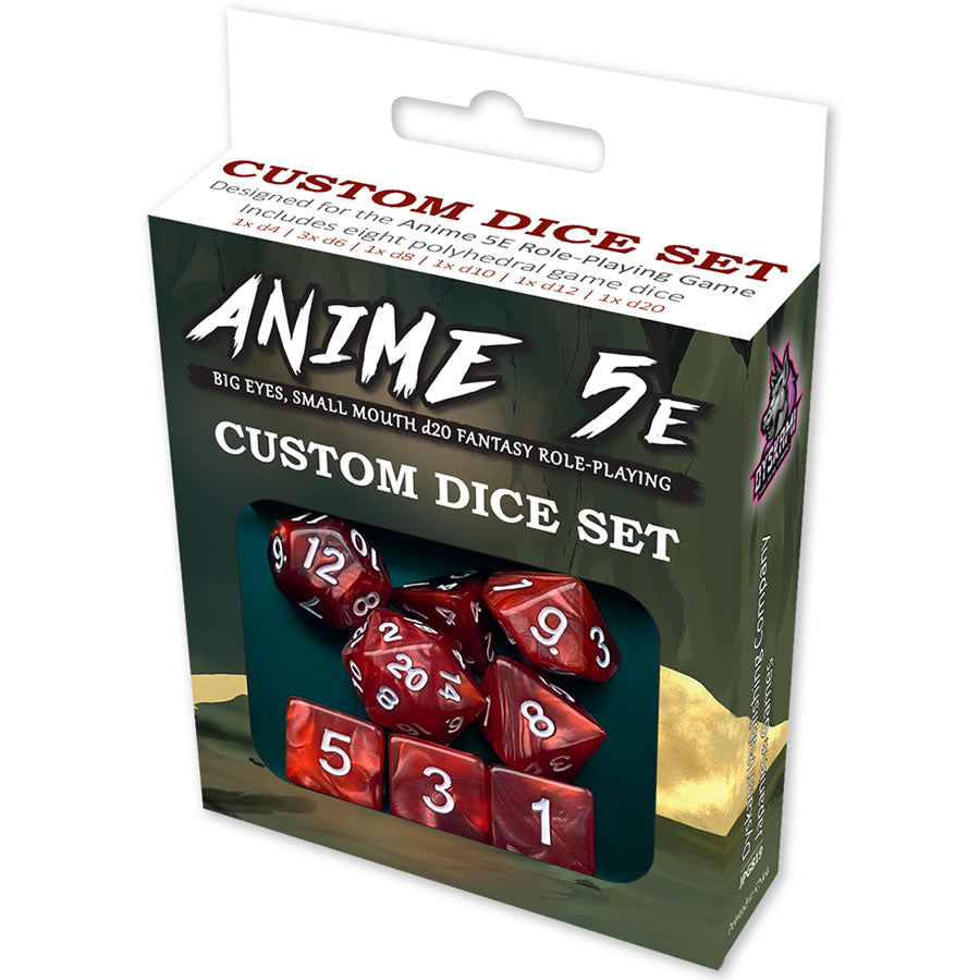 Dice and Gaming Accessories Polyhedral RPG Sets: Anime 5E: Dice - Tower of  Games